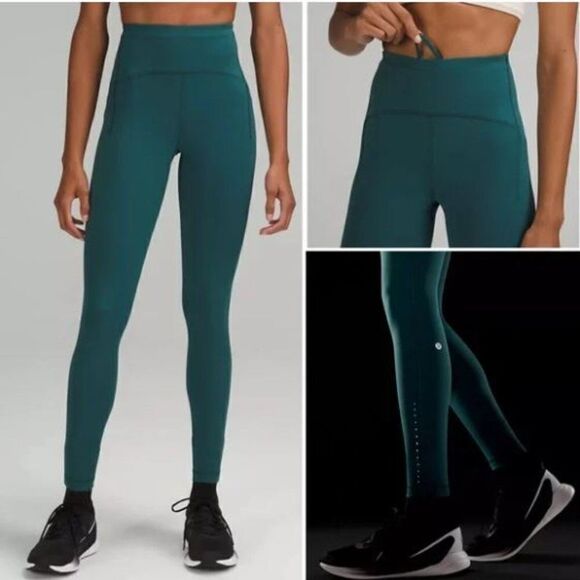 NWT Lululemon Swift Speed HR Tight 28"  Green Jasper - Picture 1 of 4